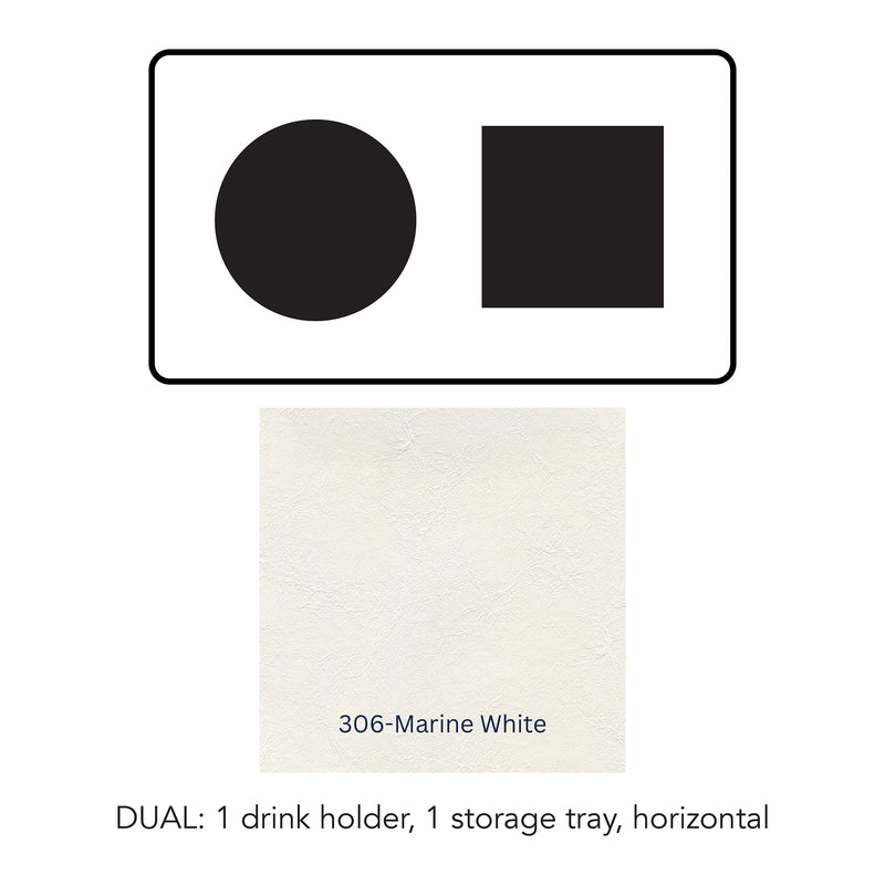 Load image into Gallery viewer, Composite#1 drink holder 1 storage tray horizontal__306-Marine White
