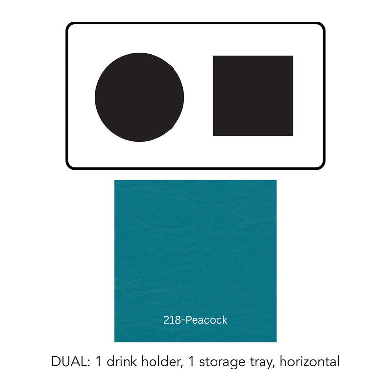 Load image into Gallery viewer, Composite#1 drink holder 1 storage tray horizontal__218-Peacock
