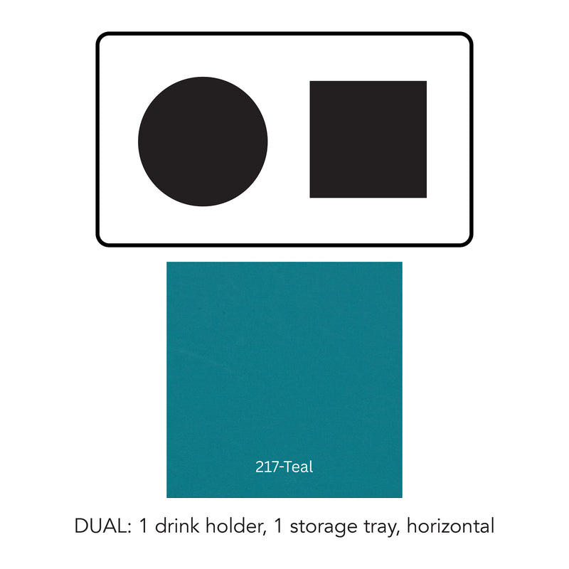 Load image into Gallery viewer, Composite#1 drink holder 1 storage tray horizontal__217-Teal
