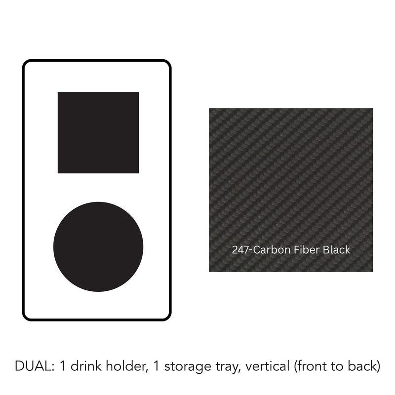 Load image into Gallery viewer, Composite#1 drink holder 1 storage tray vertical__247-Carbon Fiber Black
