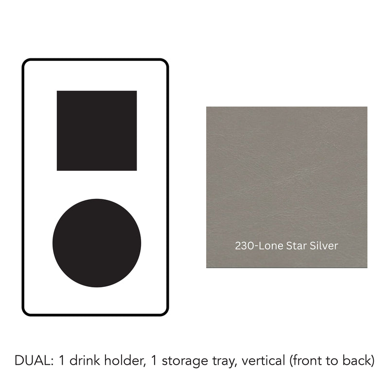 Load image into Gallery viewer, Composite#1 drink holder 1 storage tray vertical__230-Lone Star Silver
