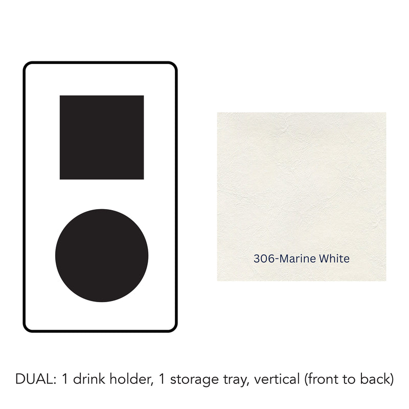 Load image into Gallery viewer, Composite#1 drink holder 1 storage tray vertical__306-Marine White
