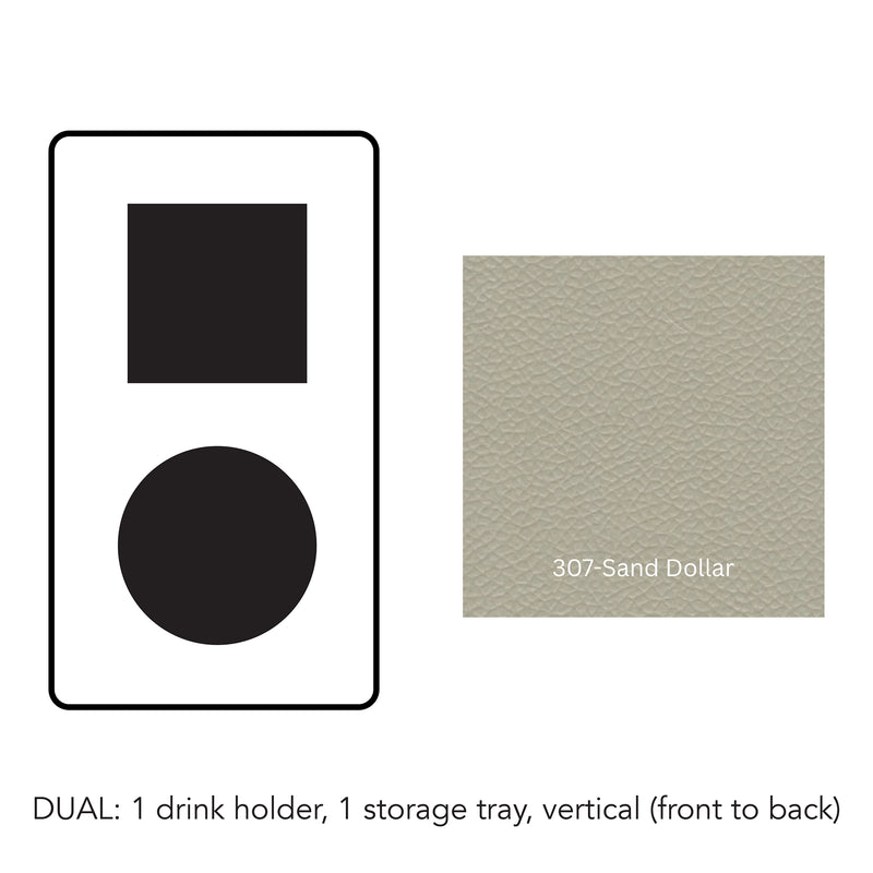 Load image into Gallery viewer, Composite#1 drink holder 1 storage tray vertical__307-Sand Dollar
