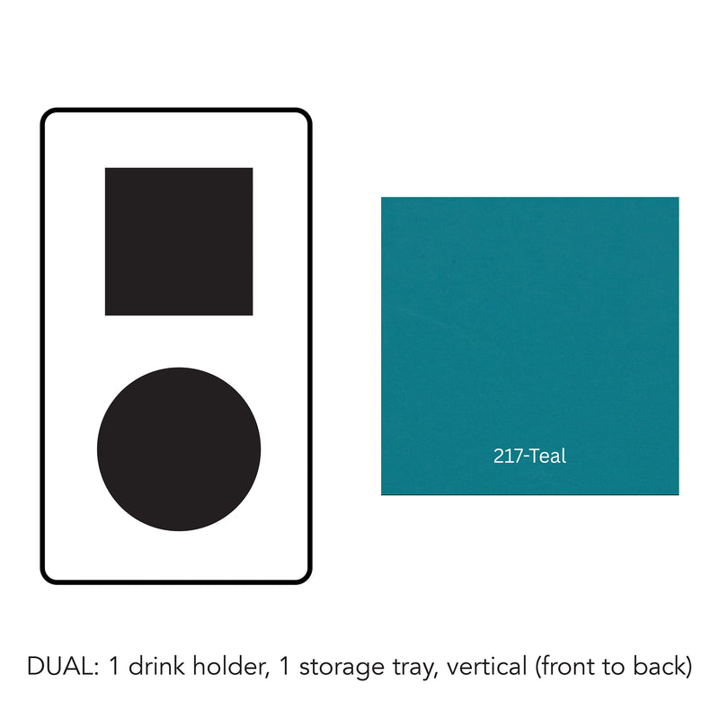 Load image into Gallery viewer, Composite#1 drink holder 1 storage tray vertical__217-Teal
