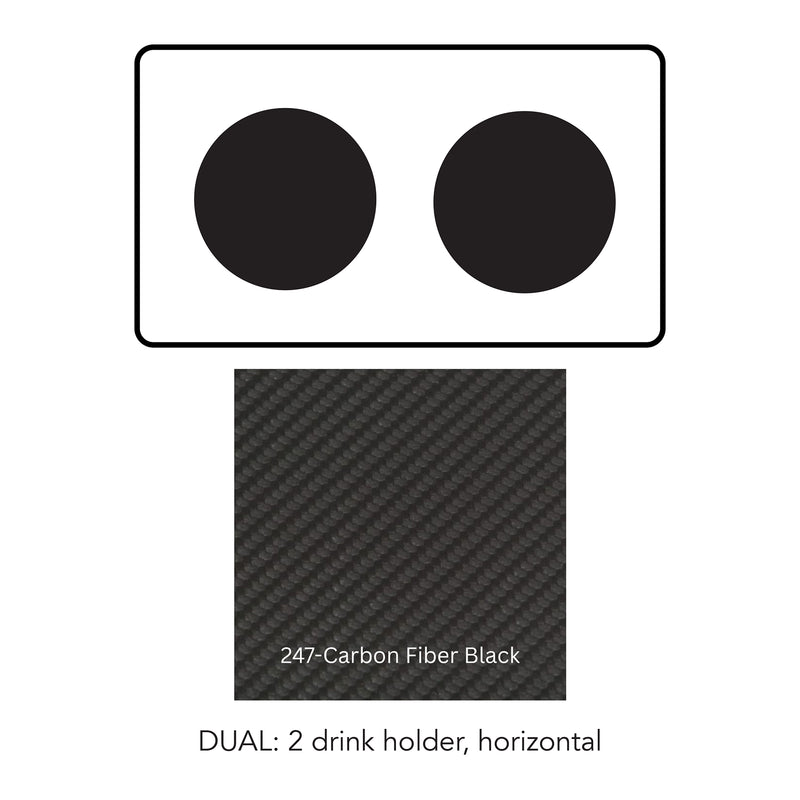 Load image into Gallery viewer, Composite#2 drink holders horizontal__247-Carbon Fiber Black
