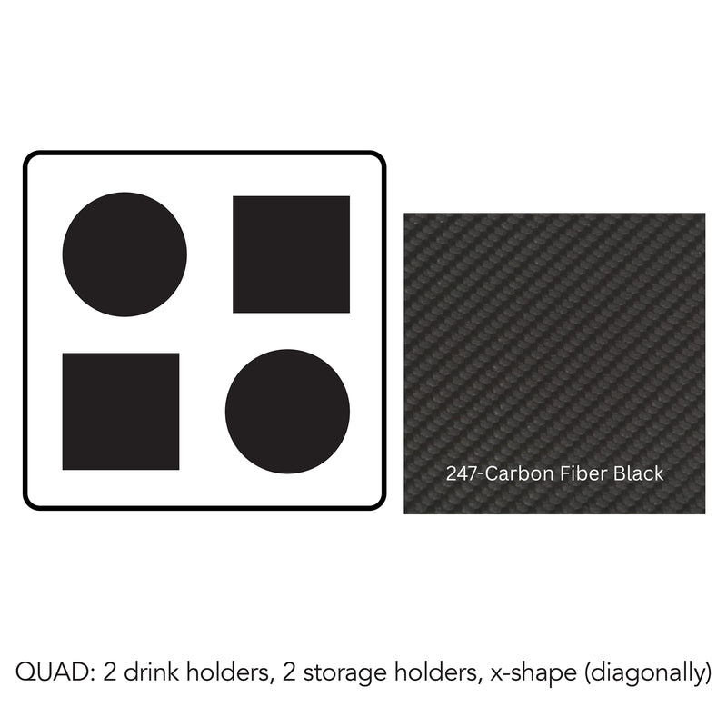 Load image into Gallery viewer, Composite#2 drink holders 2 storage trays - diagonal__247-Carbon Fiber Black
