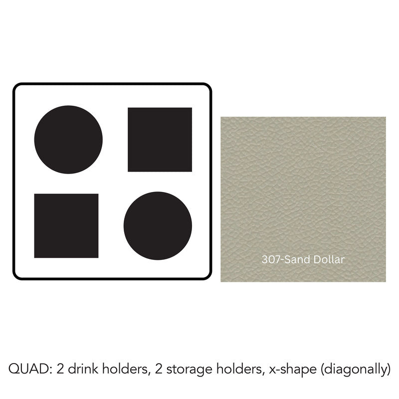 Load image into Gallery viewer, Composite#2 drink holders 2 storage trays - diagonal__307-Sand Dollar
