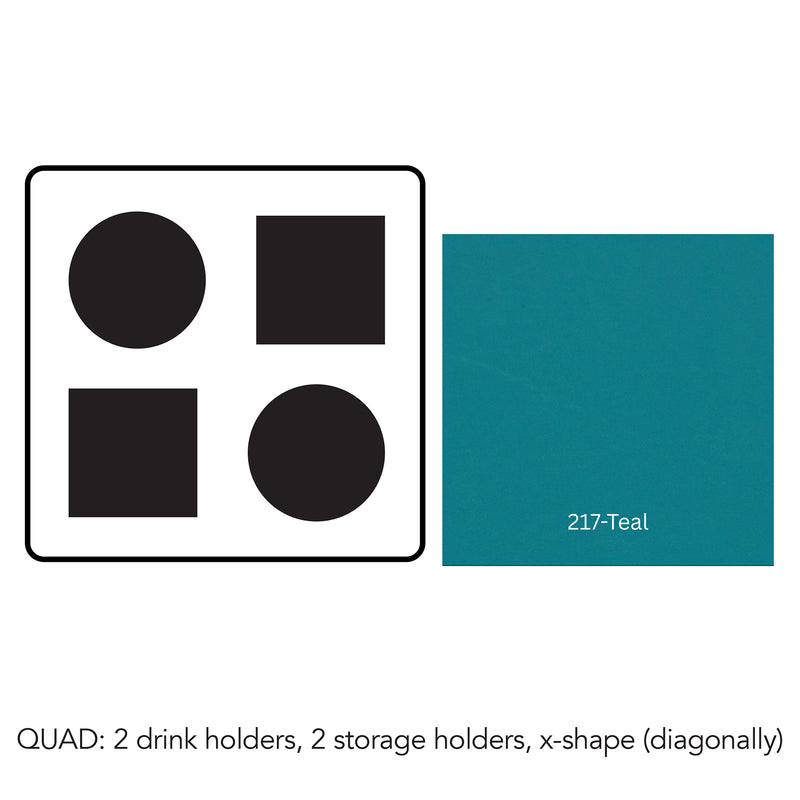 Load image into Gallery viewer, Composite#2 drink holders 2 storage trays - diagonal__217-Teal
