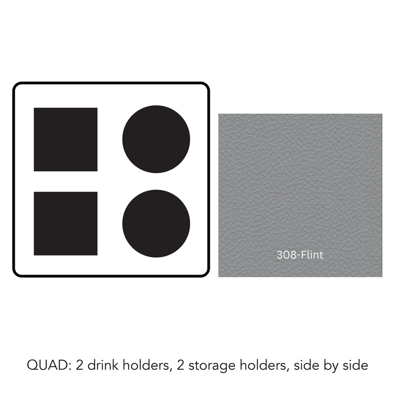 Load image into Gallery viewer, Composite#2 drink holders 2 storage trays - side by side__308-Flint
