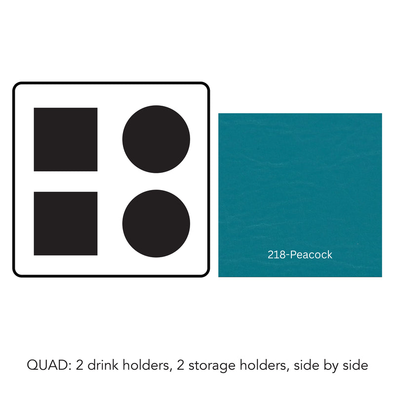 Load image into Gallery viewer, Composite#2 drink holders 2 storage trays - side by side__218-Peacock
