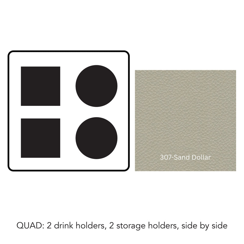 Load image into Gallery viewer, Composite#2 drink holders 2 storage trays - side by side__307-Sand Dollar
